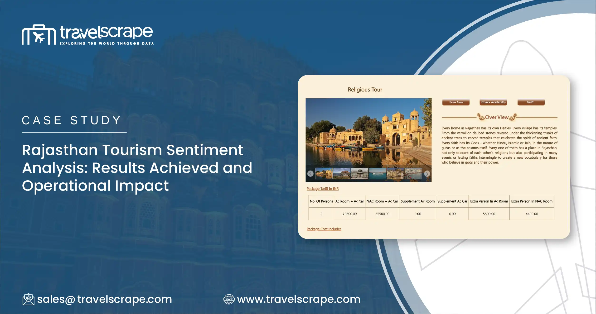 Rajasthan Tourism Sentiment Analysis: Results Achieved